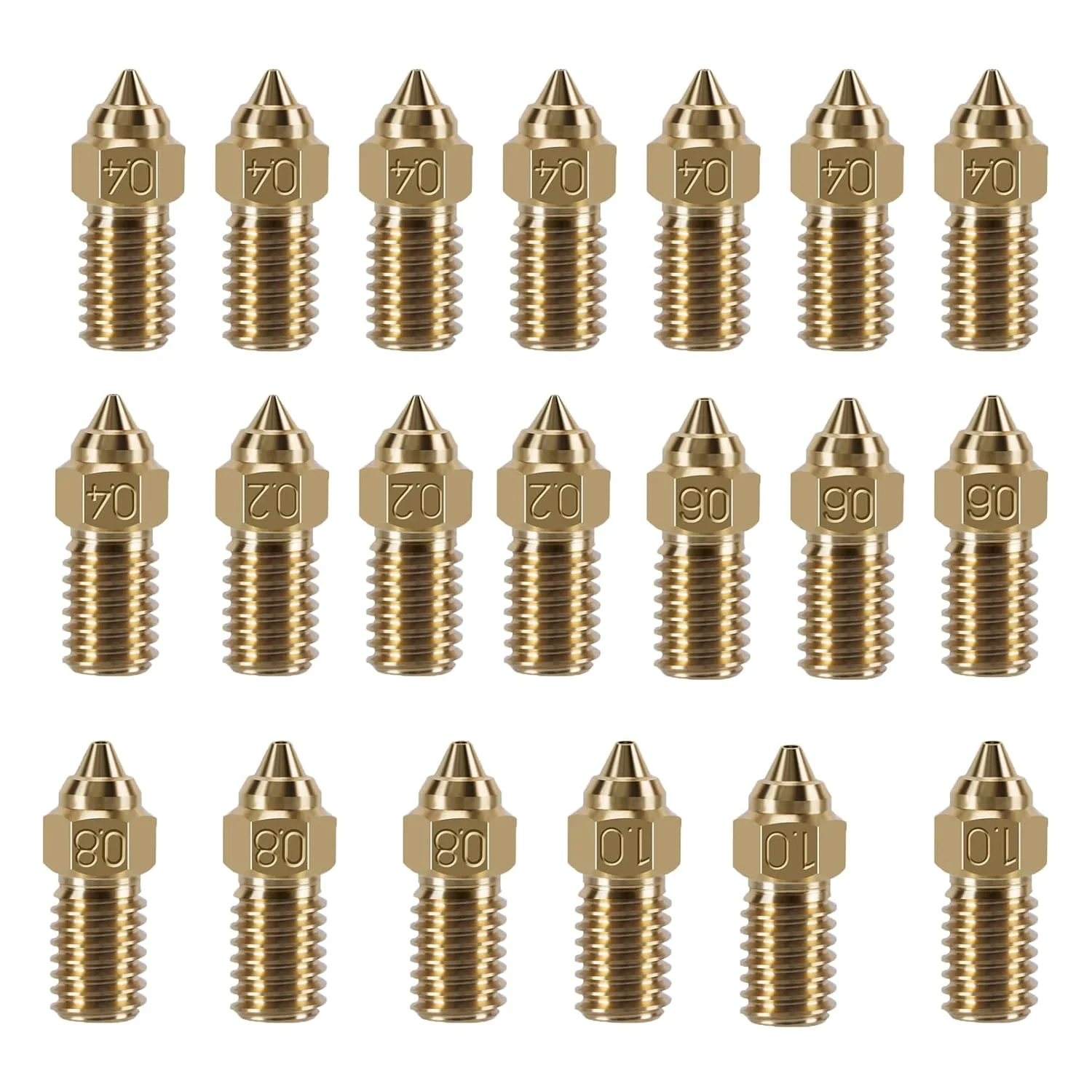 KOYOFEI Kit 20 Boquillas Latón para Neptune 4 (Multi-tamaño)